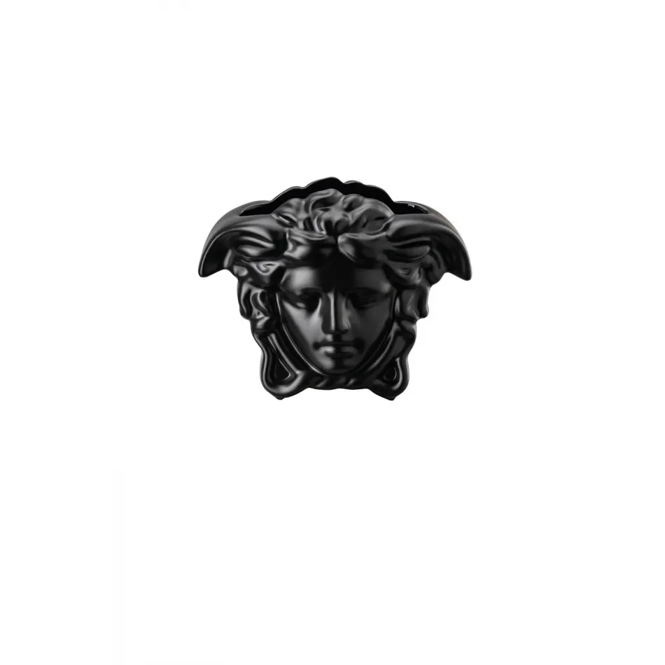 Medusa Grande Vase Black 3 1/2 in