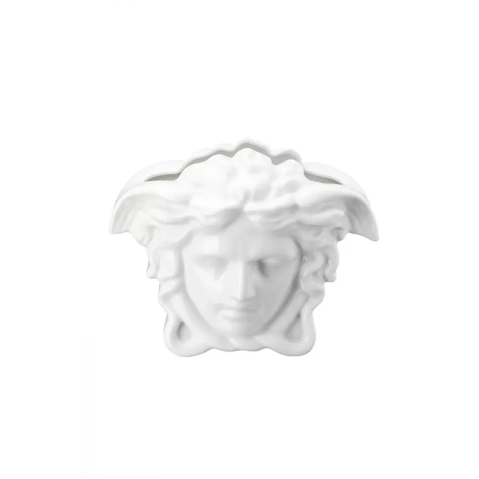 Medusa Grande Vase White 8 1/4 in