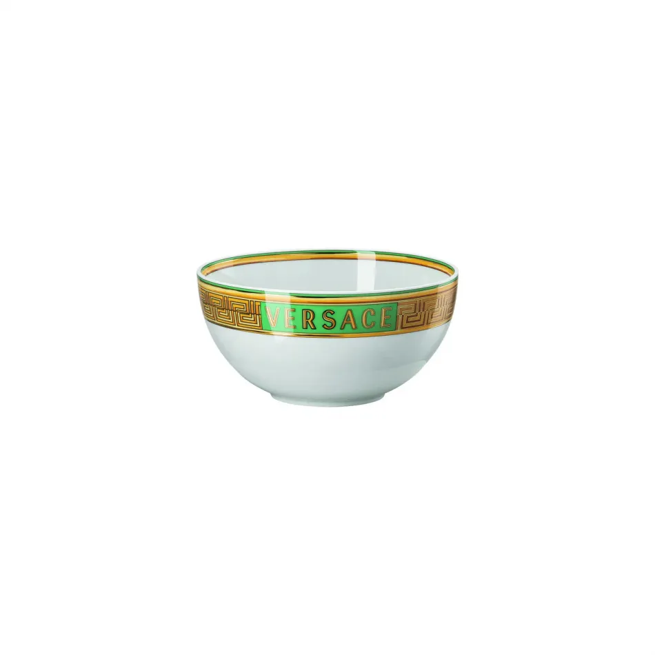 Medusa Amplified Green Coin Cereal Bowl 6 in