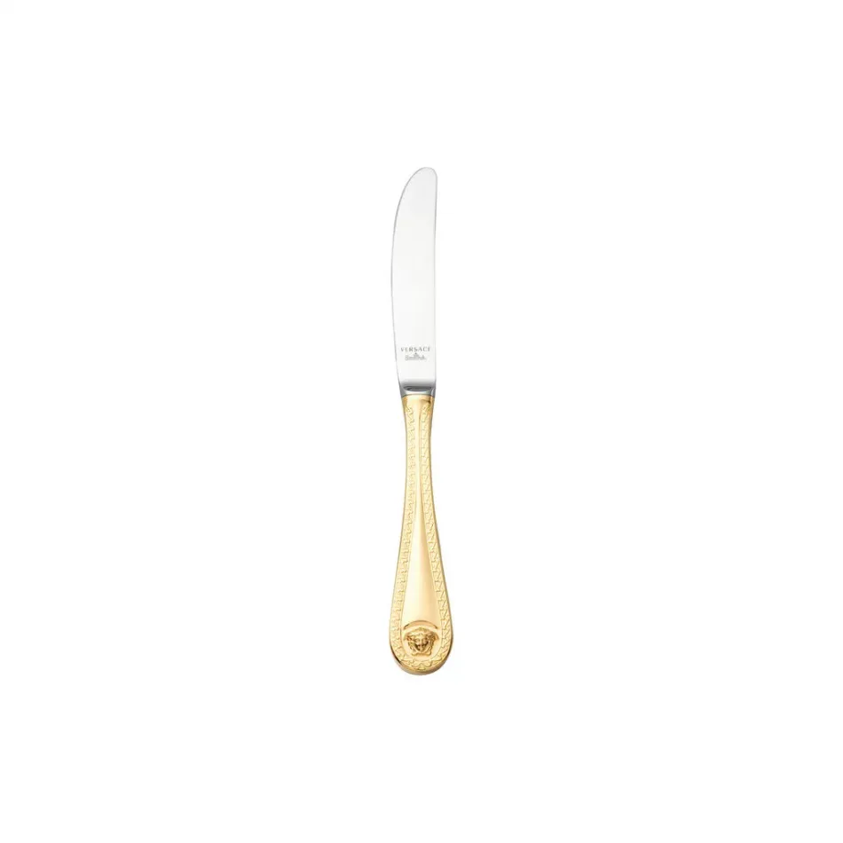 Medusa Gold Plated Table Knife 8 2/3 in