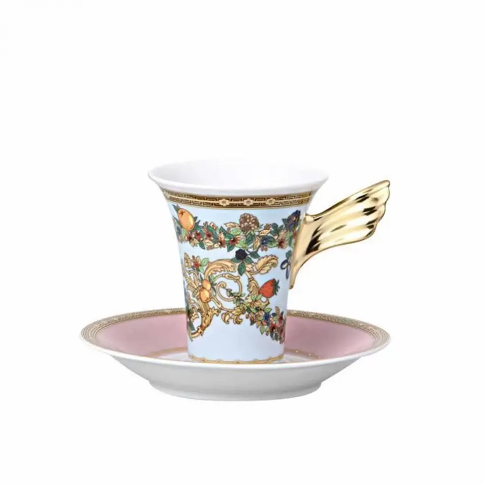 Butterfly Garden Coffee Cup & Saucer 6 in 6 oz