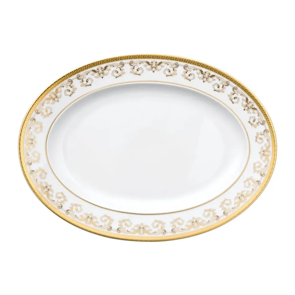 Medusa Gala Gold Platter 13 1/2 in