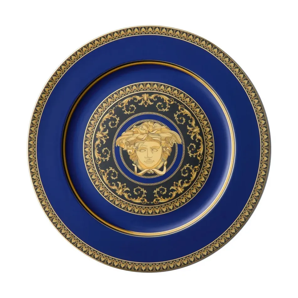 Medusa Blue Service Plate 11 3/4 in