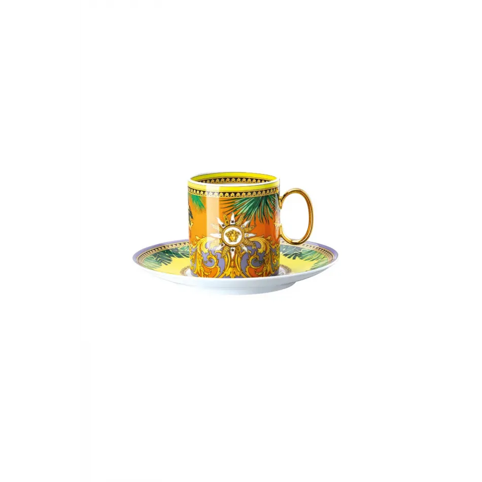 Jungle Animalier Coffee Cup & Saucer 6 in 6 oz