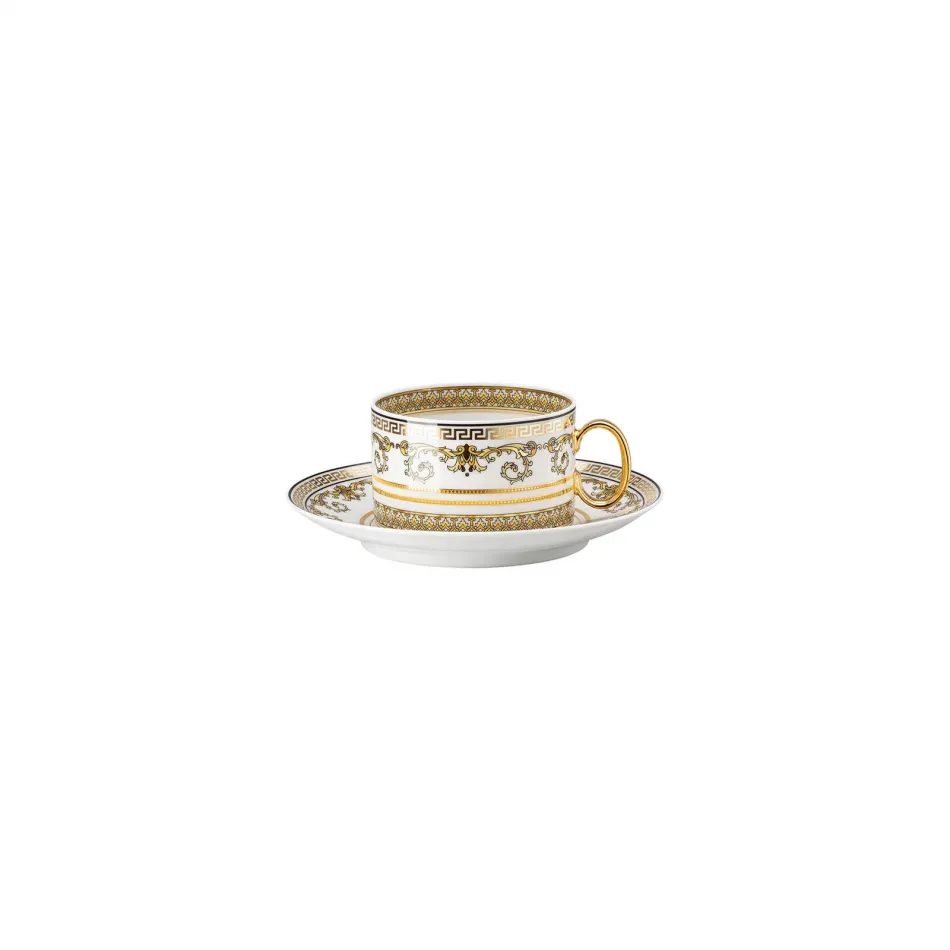 Virtus Gala White Tea Cup & Saucer 6 1/4 in