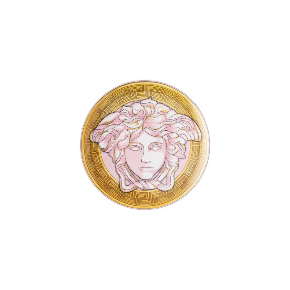 Medusa Amplified Pink Coin Bread & Butter Plate 6 2/3 in