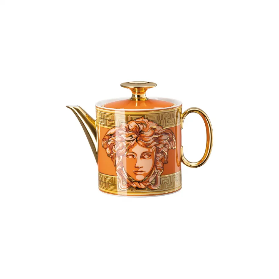 Medusa Amplified Orange Coin Tea Pot (Special Order)