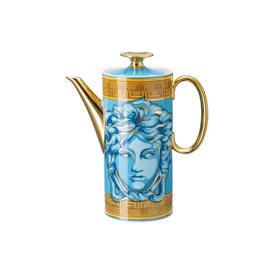 Medusa Amplified Blue Coin Coffee Pot (Special Order)
