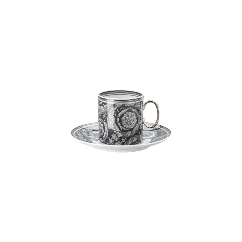 Barocco Haze Coffee Cup & Saucer 6 in 6 oz