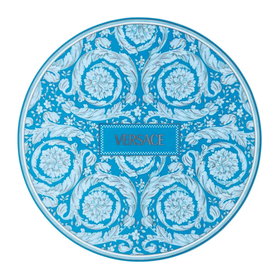 Barocco Teal Service Plate 13 in