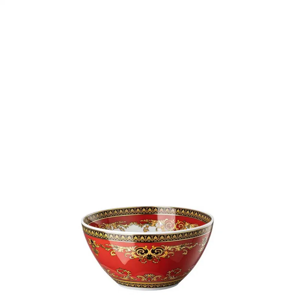 Medusa Red Modern Bowl 4 3/4 in