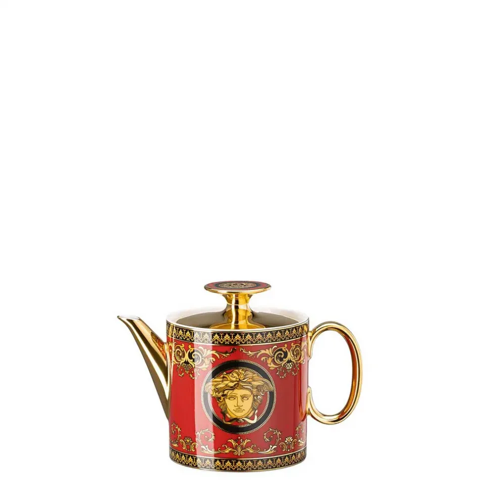 Medusa Red Modern Tea Pot For Two 16 oz