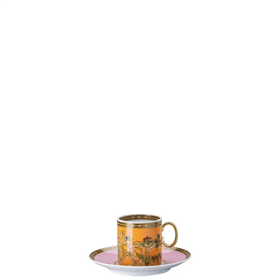 Butterfly Garden Modern After Dinner Cup & Saucer 4 1/4 in 3 oz