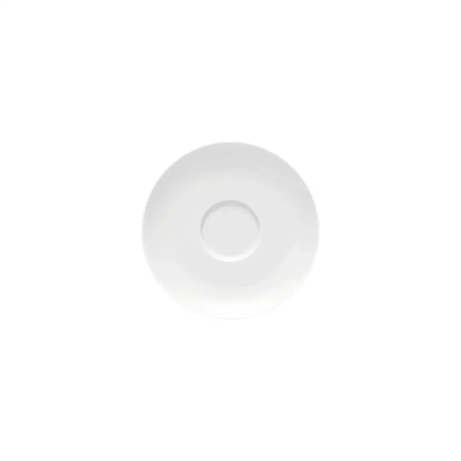 Moon White Saucer High 5 2/3 in