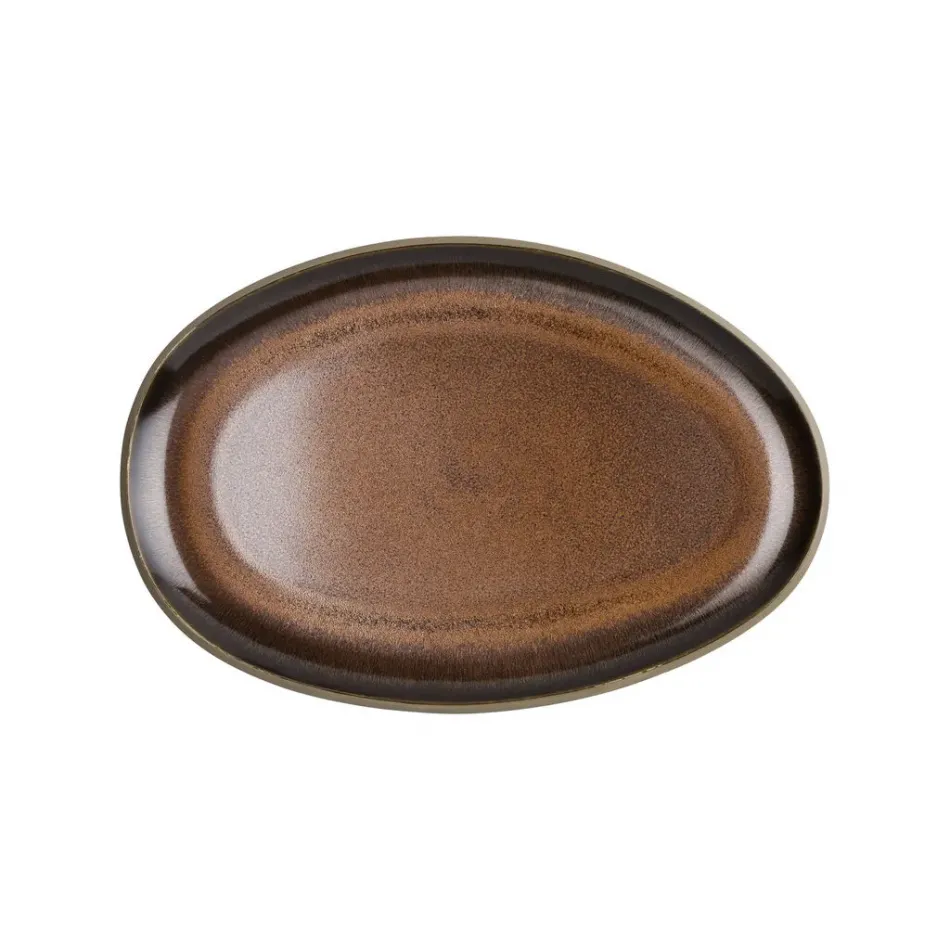 Junto Bronze Platter Oval 11 in