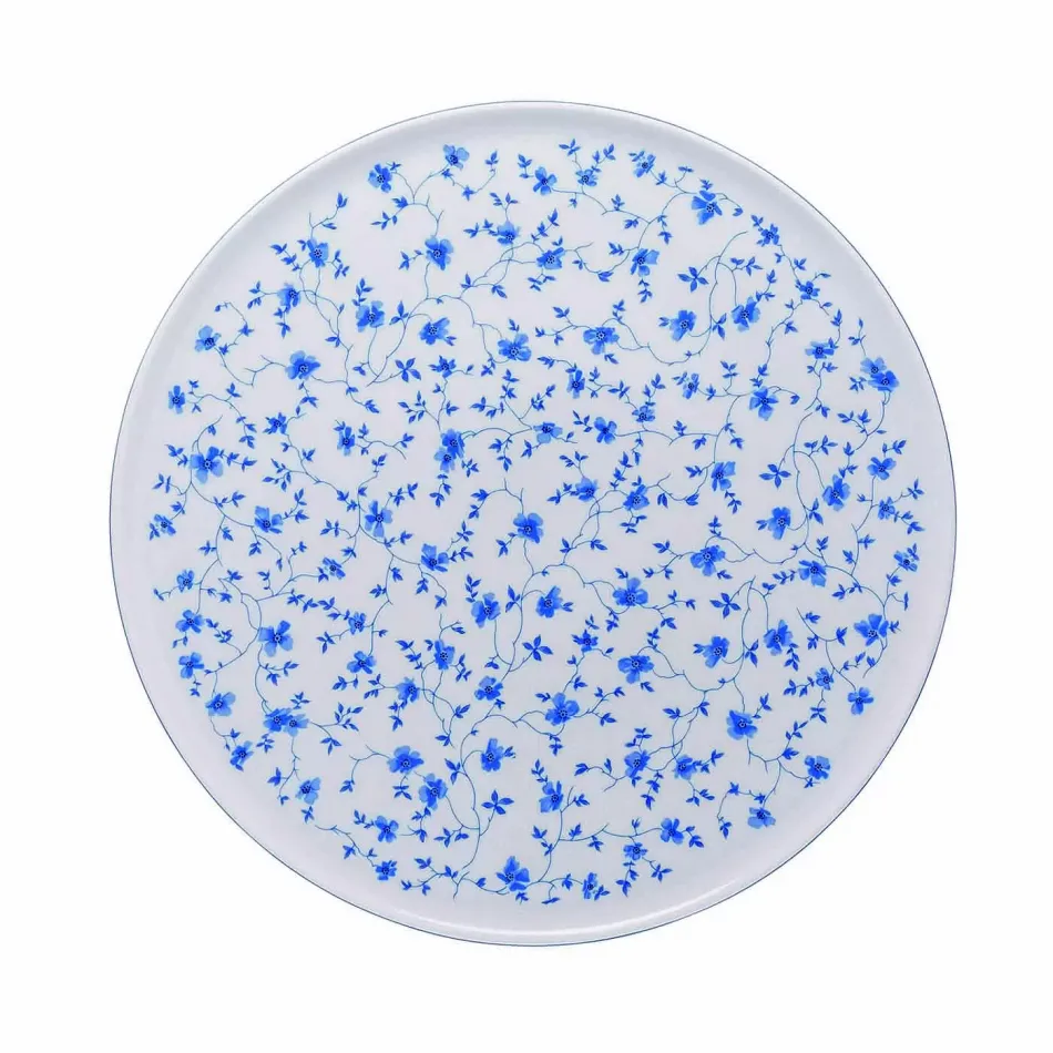 Form 1382 Blue Blossom Cake Platter