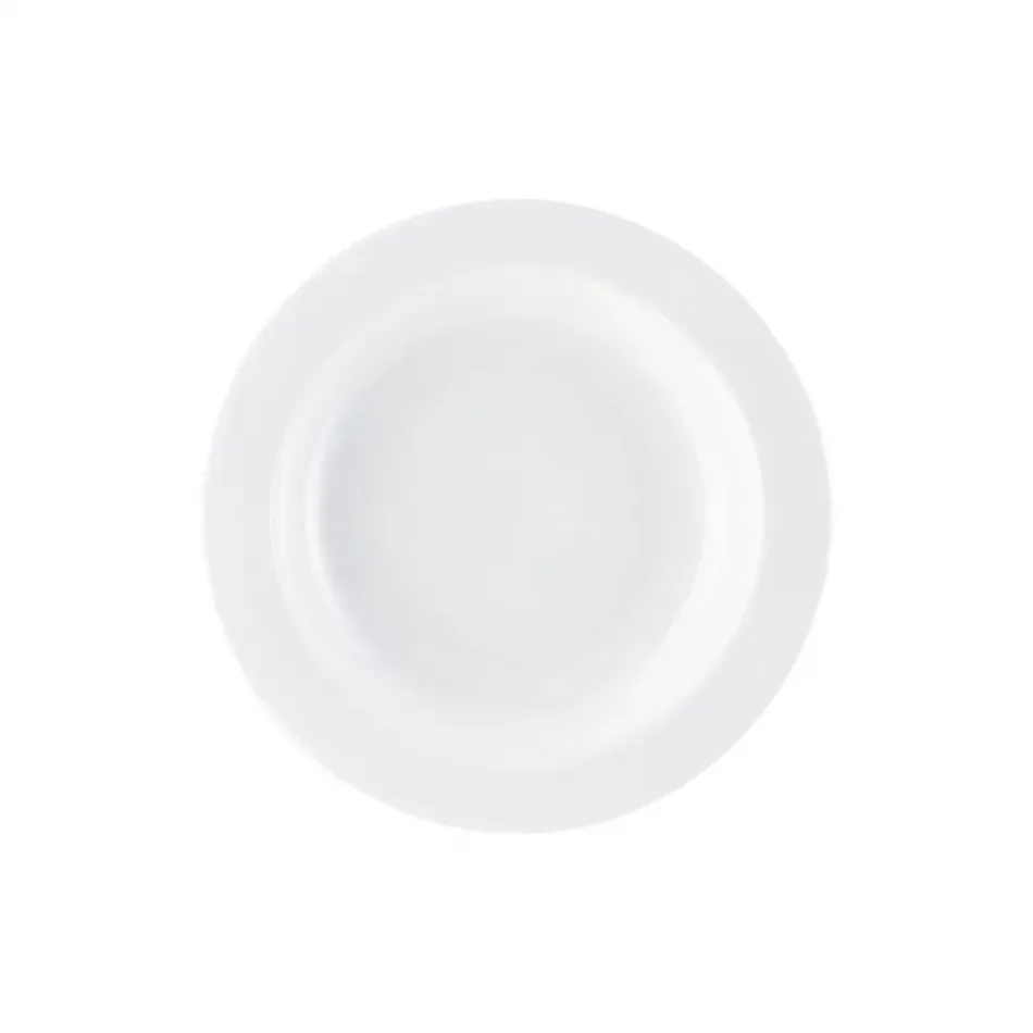 Form 1382 White Rim Soup Plate 9 in