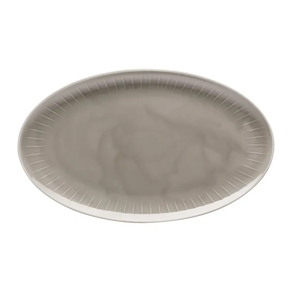 Joyn Gray Platter Oval 15 in