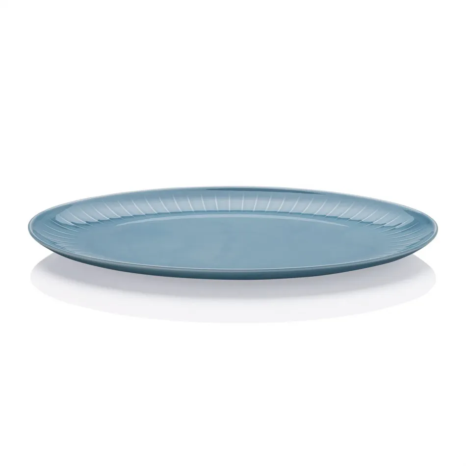 Joyn Denim Blue Platter Oval 15 in