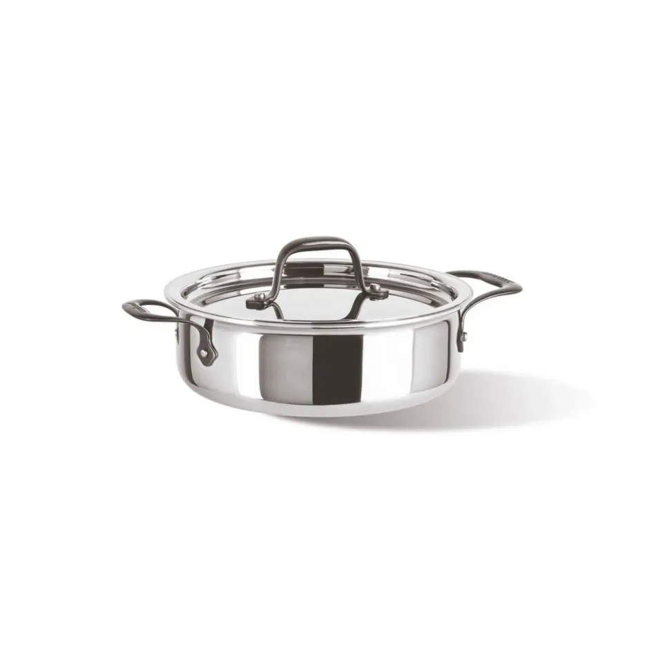 Home Chef Steel Casserole Pot Round 28,0 cm h 7,5 cm 4,000 l