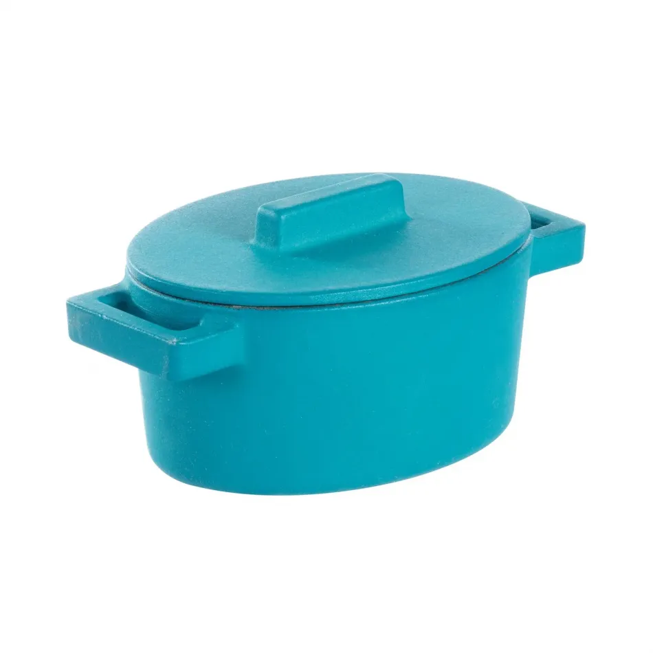 Terra.Cotto Cast Iron Anise Sauce Pan Oval 13,0 cm x 10,0 cm h 7,2 cm 0,450 l