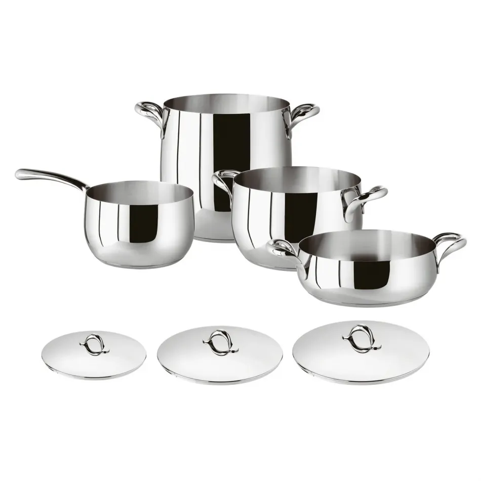Kikka Steel Cookware Set 7 Pieces