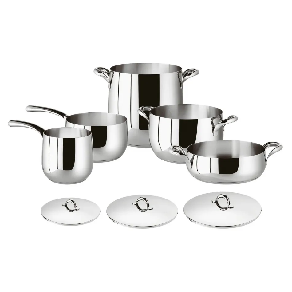 Kikka Steel Cookware Set 8 Pieces