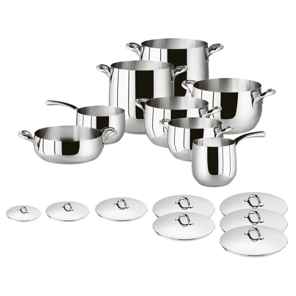 Kikka Steel Cookware Set 16 Pieces
