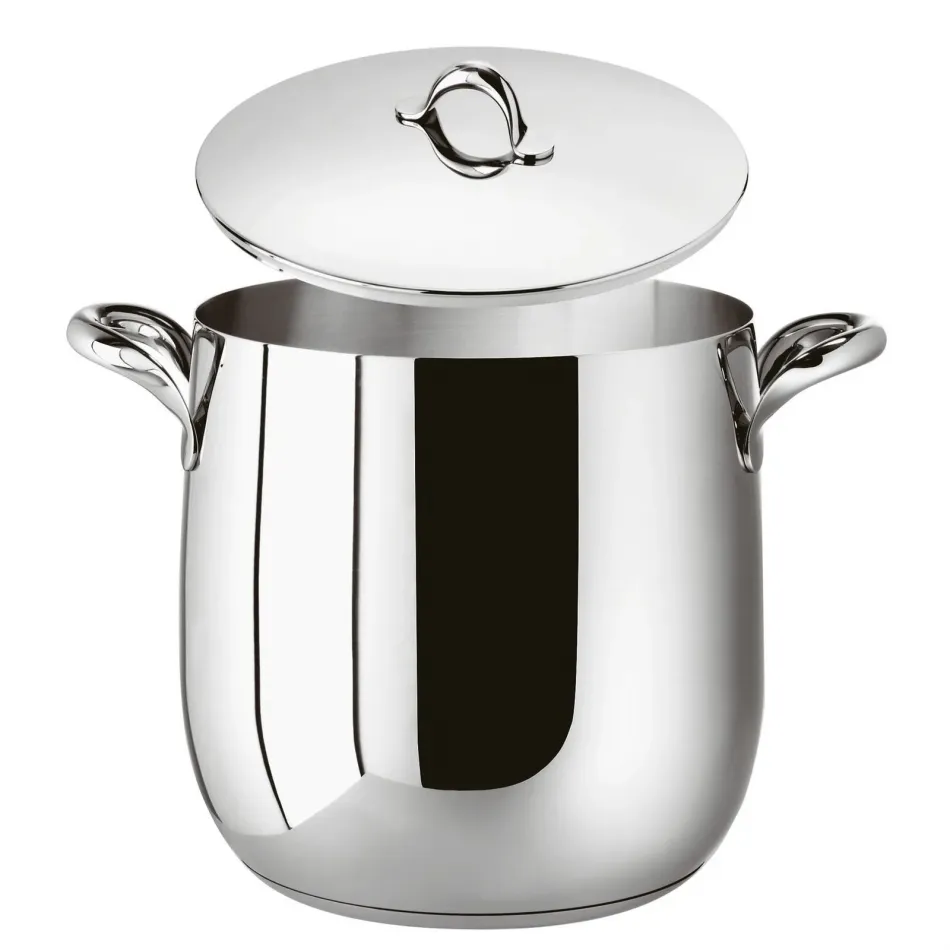 Kikka Mirror Steel Stock Pot with Lid