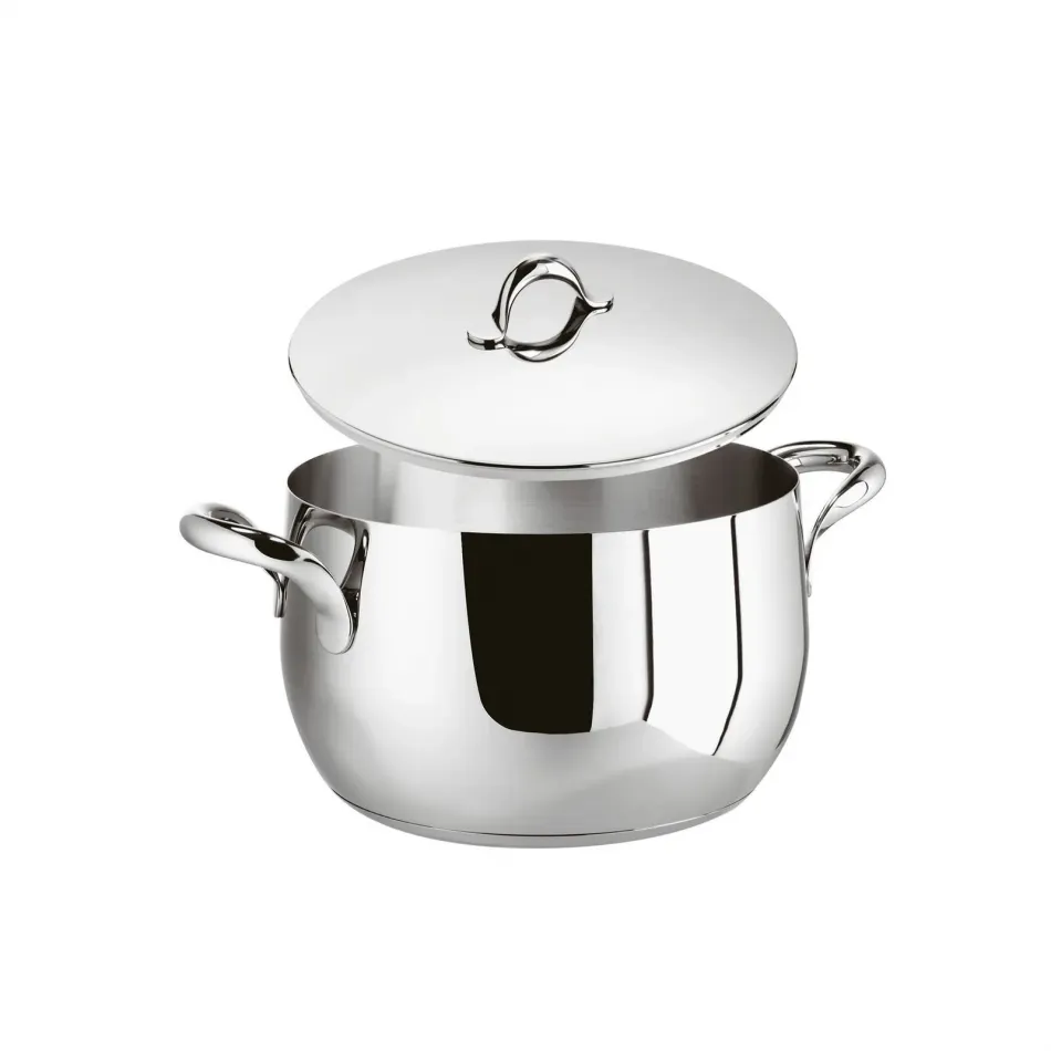 Kikka Mirror Steel Saucepot with Lid Round 16,0 cm h 10,5 cm 2,300 l
