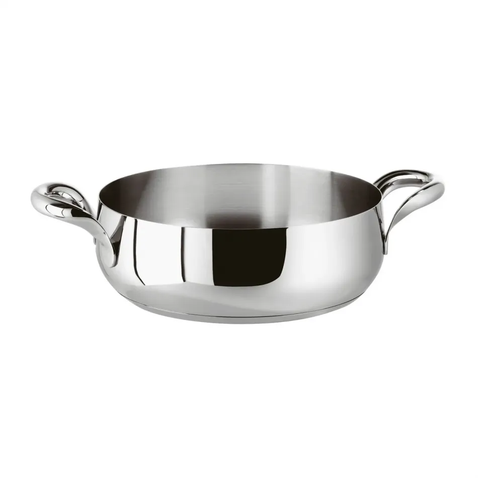 Kikka Mirror Steel Casserole Pot Round 24,0 cm h 8,5 cm 3,400 l