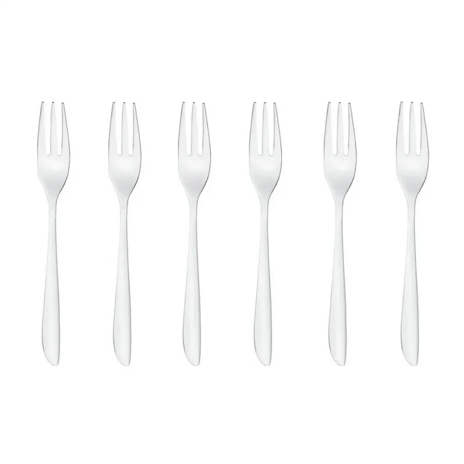 Cake & Coffee Pack 6 Pcs Cake Forks, Leaf 18/10 Stainless Steel