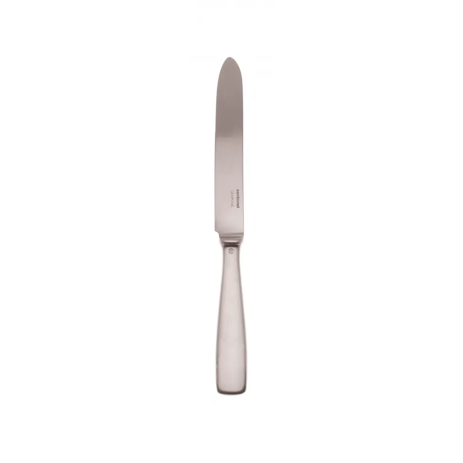 Gio Ponti Satin Matte Dessert Knife, Solid Handle 8 3/4 in 18/10 Stainless Steel Satin Matte Finishing