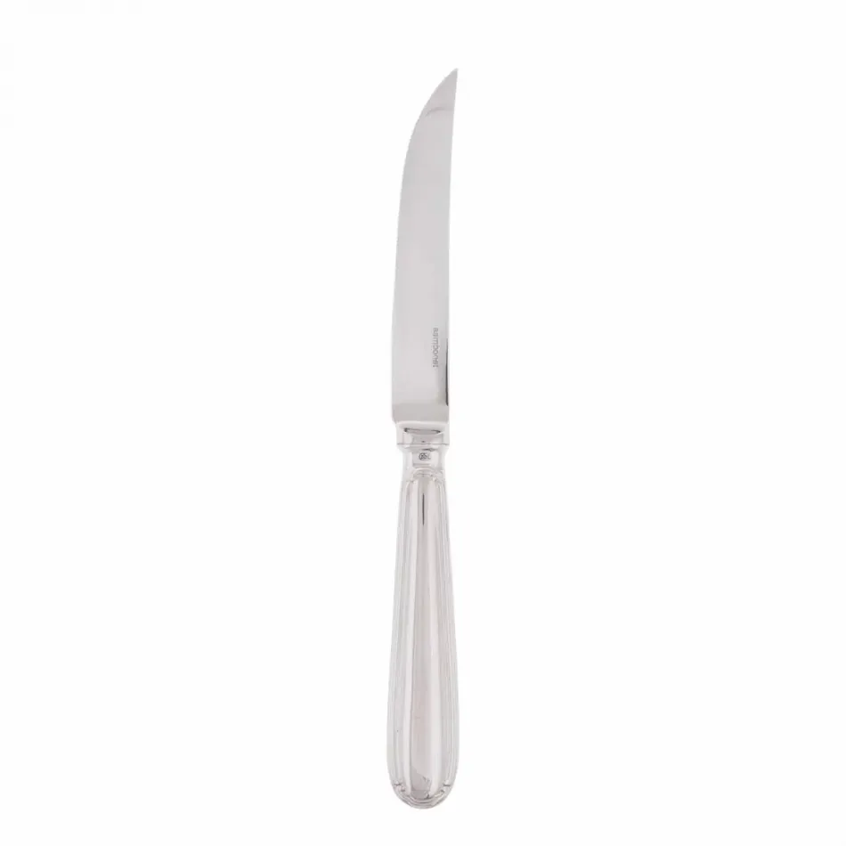 Baroque Silverplated Steak Knife Hollow Handle Orfevre 8 3/8 In. Silverplated