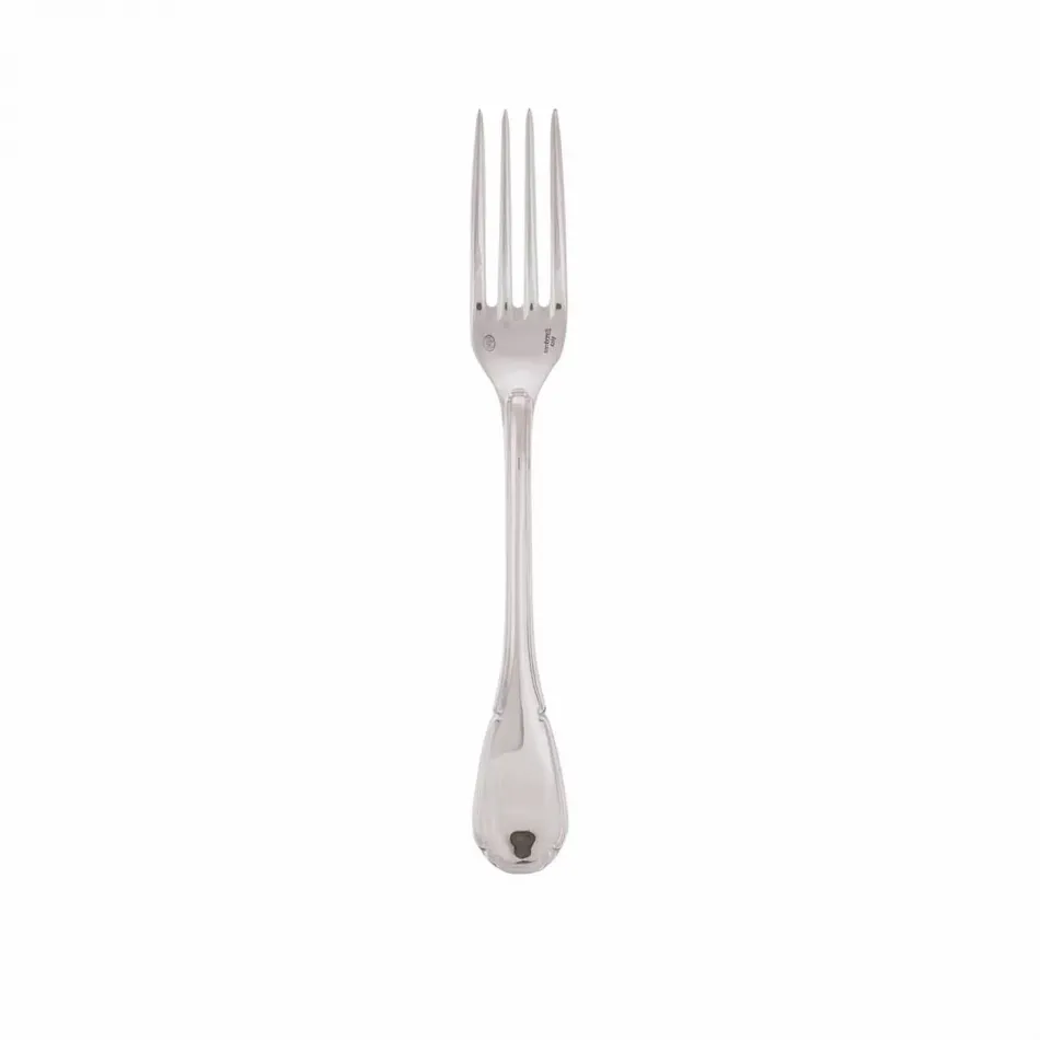 Baroque Silverplated Dessert Fork 7 1/8 In. Silverplated