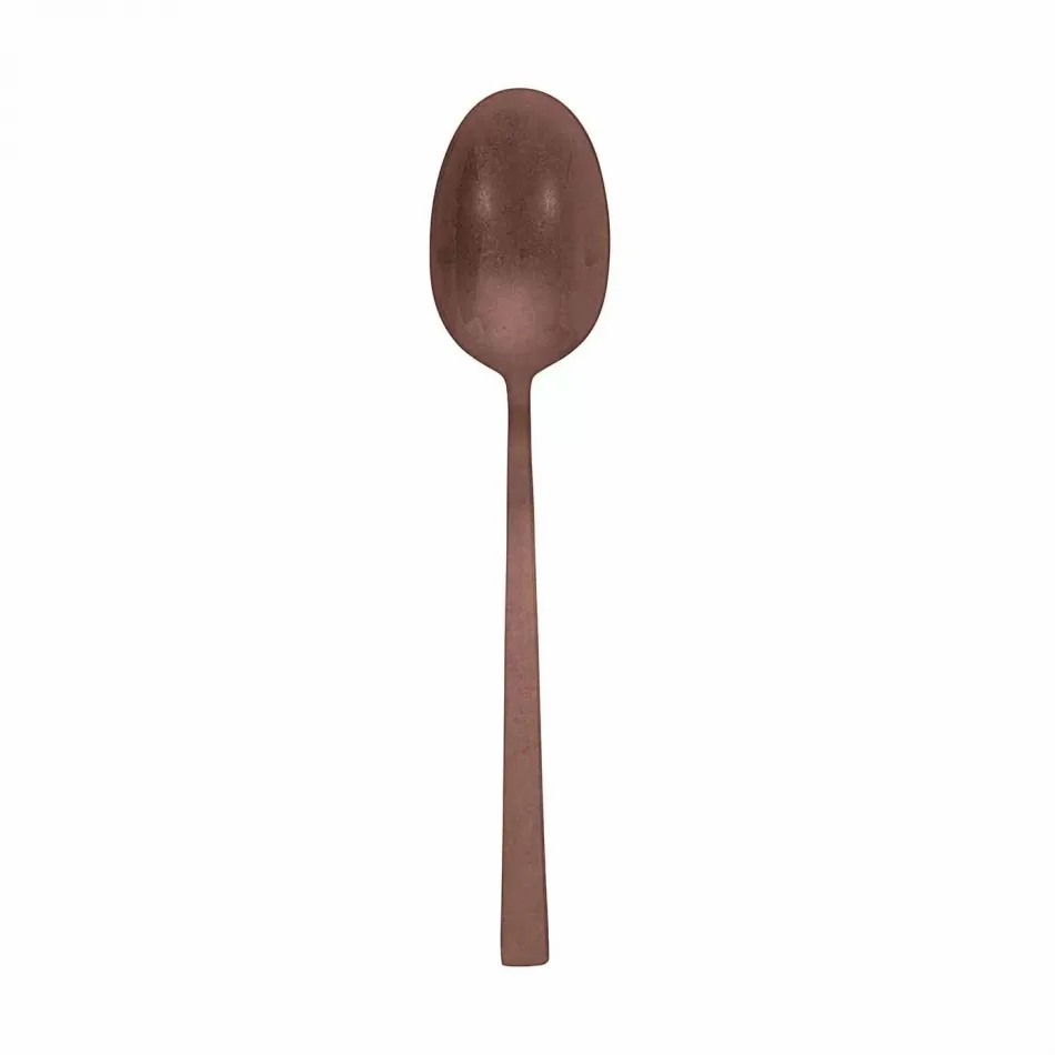 Linea Q Vintage Pvd Copper Table Spoon 8 1/4 In. 18/10 Stainless Steel Vintage Pvd Finishing