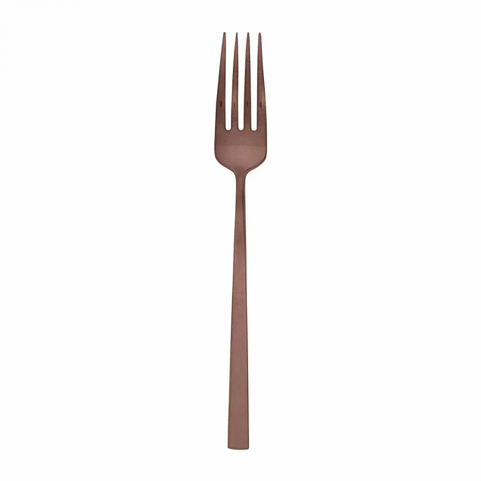 Linea Q Vintage Pvd Copper Table Fork 8 1/4 In. 18/10 Stainless Steel Vintage Pvd Finishing