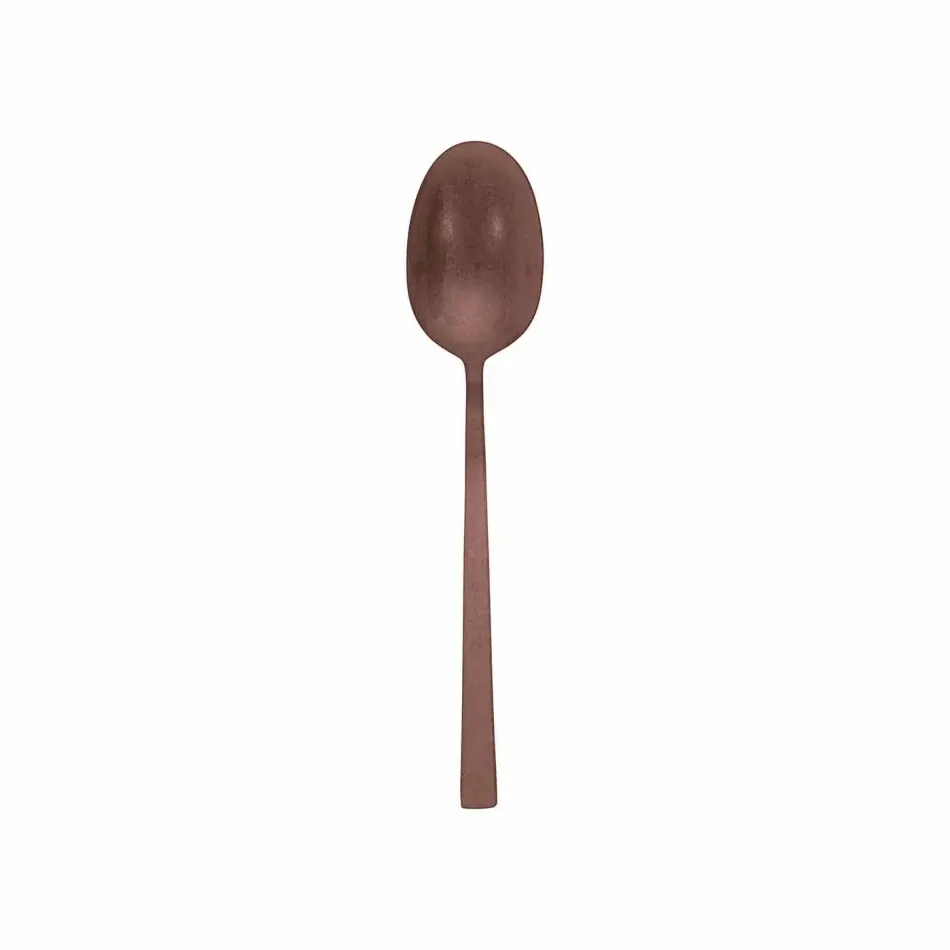 Linea Q Vintage Pvd Copper Tea/Coffee Spoon 5 3/8 In. 18/10 Stainless Steel Vintage Pvd Finishing