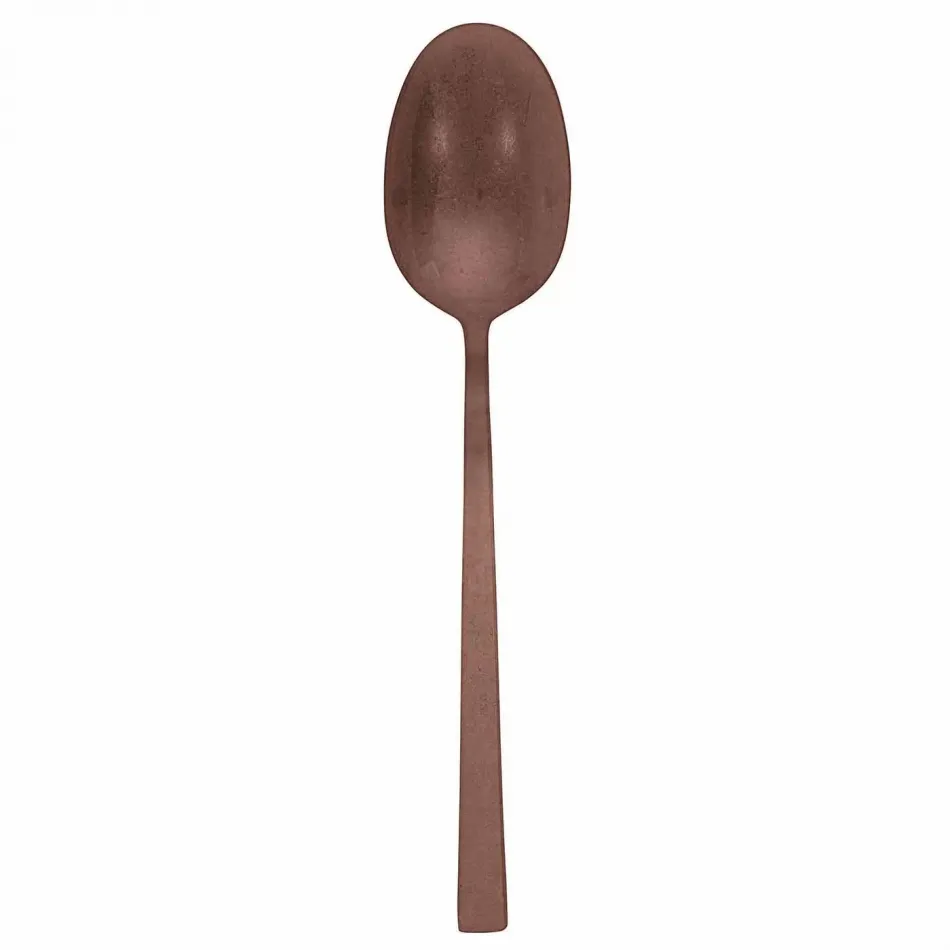 Linea Q Vintage Pvd Copper Serving Spoon 8 7/8 In. 18/10 Stainless Steel Vintage Pvd Finishing