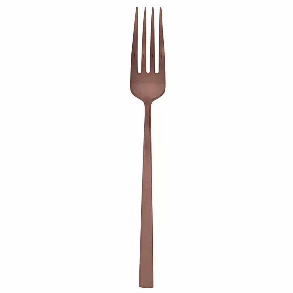 Linea Q Vintage Pvd Copper Serving Fork 8 7/8 In. 18/10 Stainless Steel Vintage Pvd Finishing