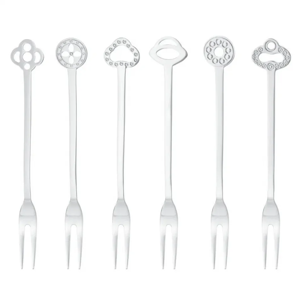 Party Oriental Set 6 Forks New 18/10 Stainless Steel