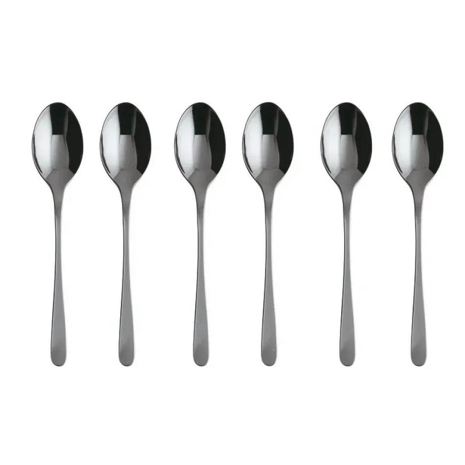 Cake & Coffee 6 Pcs Mocha Spoon, Taste Pvd Black