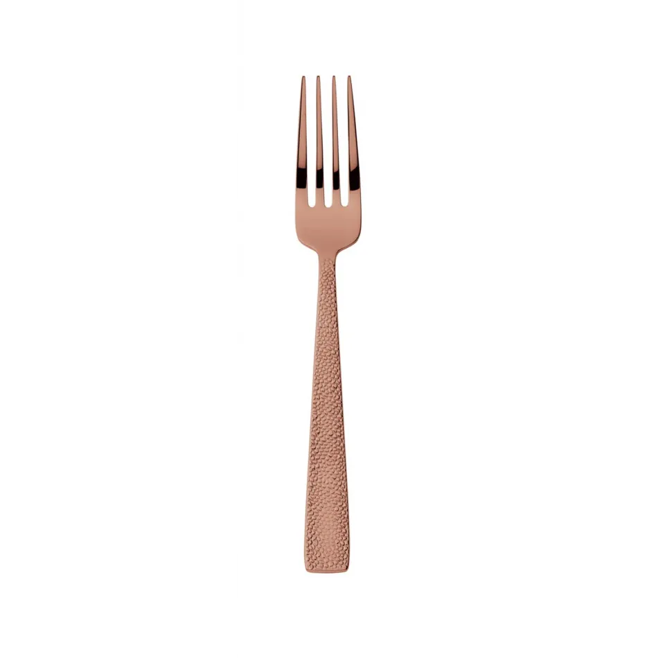Siena Copper Dessert Fork 7 1/8 In 18/10 Stainless Steel Pvd Mirror