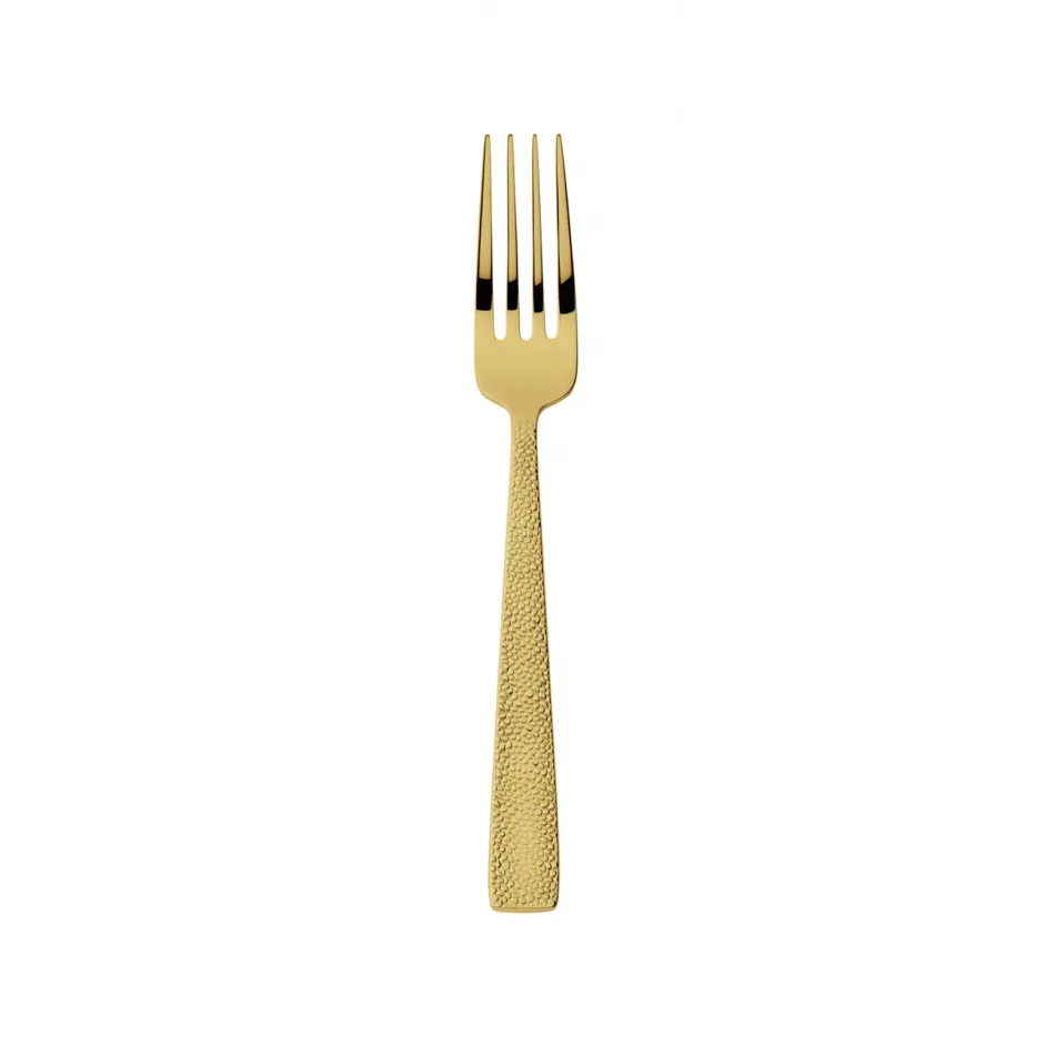 Siena Gold Dessert Fork 7 1/8 In 18/10 Stainless Steel Pvd Mirror