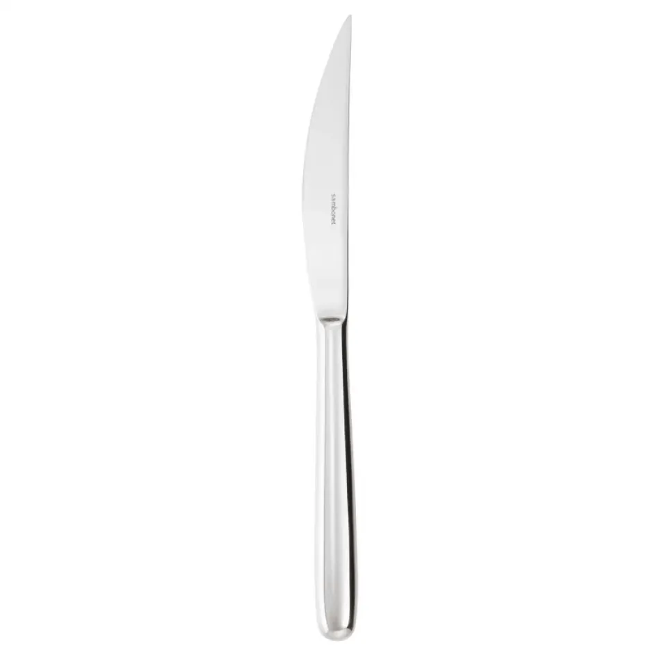 Hannah Silverplated Steak Knife Solid Handle 9 1/4 In On 18/10 Stainless Steel