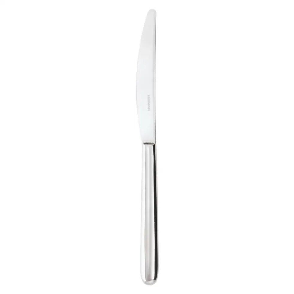 Hannah Silverplated Dessert Knife, Solid Handle 8 7/8 In On 18/10 Stainless Steel