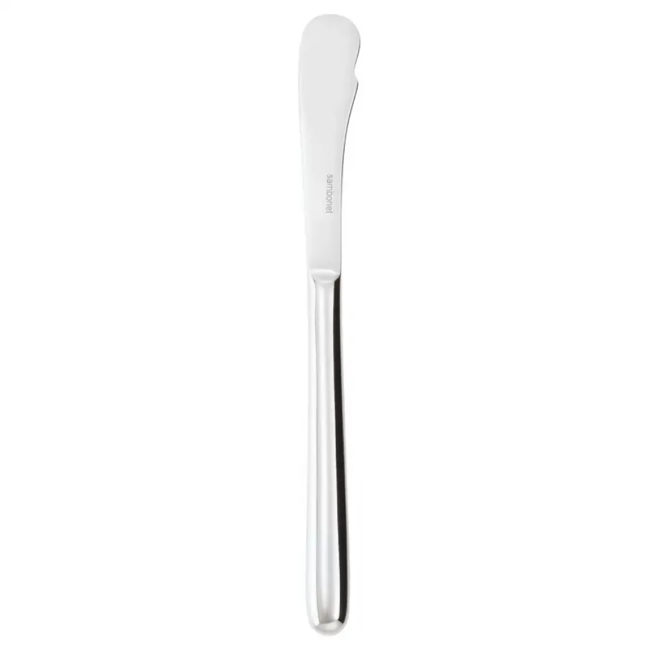 Hannah Silverplated Butter Knife Solid Handle 7 1/4 In On 18/10 Stainless Steel