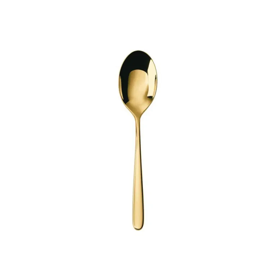 Hannah Gold Tea/Coffee Spoon 5 3/8 In 18/10 Stainless Steel Pvd Mirror (Special Order)