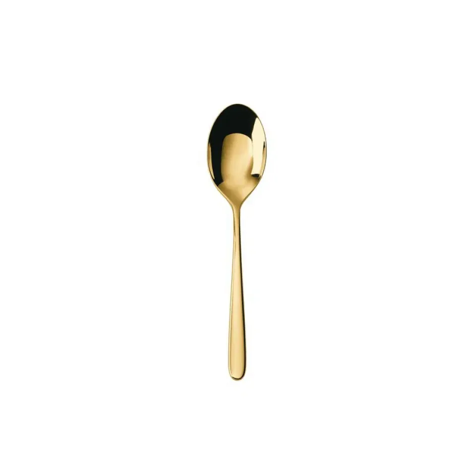 Hannah Gold Mocha Spoon 4 1/2 In 18/10 Stainless Steel Pvd Mirror (Special Order)