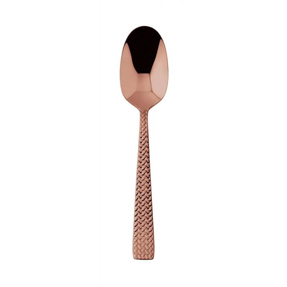 Cortina Copper Dessert Spoon 7 1/8 In 18/10 Stainless Steel Pvd Mirror